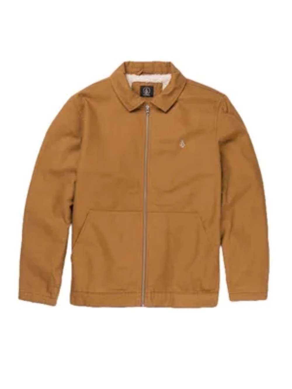 Volcom Men's Brown Zip Front Jacket - Picture 1 of 3